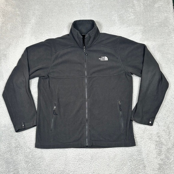 The North Face Other - The North Face Mens Black Full Zip Fleece Jacket Recycled Polyester Outdoor Sz L